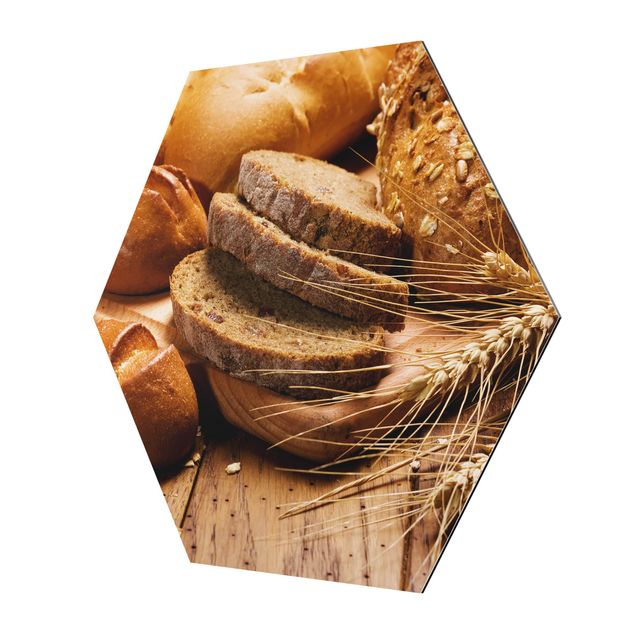 Hexagone en alu Dibond - German Bread