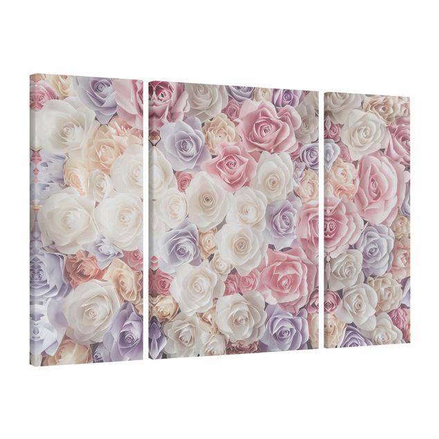 tableaux floraux Pastel Paper Art Roses