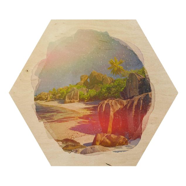 Tableaux de Rainer Mirau Aquarelles - Dream Beach Seychelles
