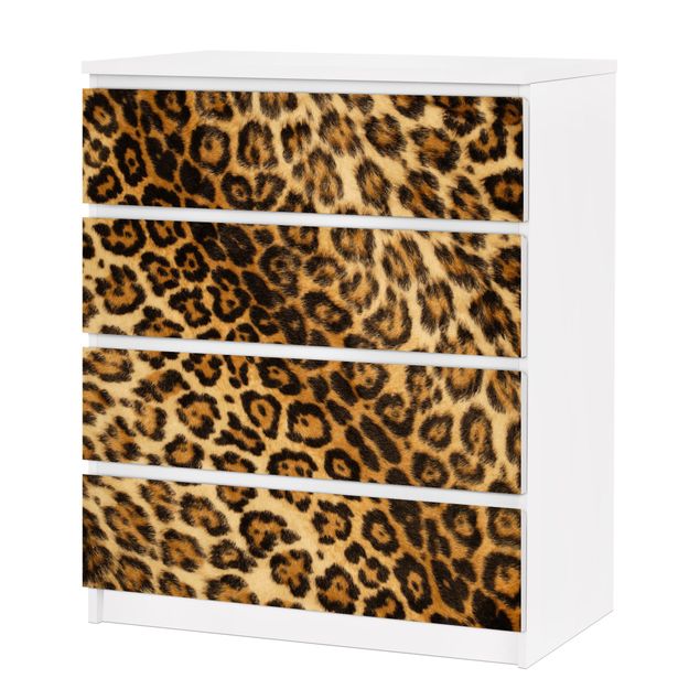 Papier adhésif pour meuble IKEA - Malm commode 4x tiroirs - Jaguar Skin