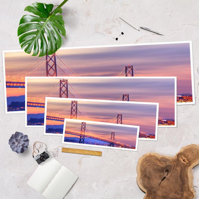Poster panoramique architecture & skyline - Bay Bridge