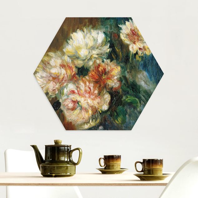 Déco murale cuisine Auguste Renoir - Vase de pivoines