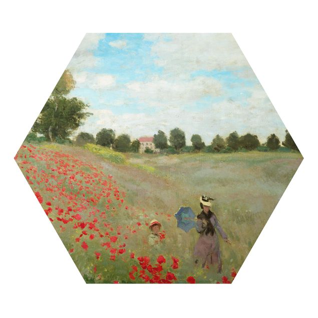 Tableaux Artistiques Claude Monet - Champ de coquelicots près d'Argenteuil