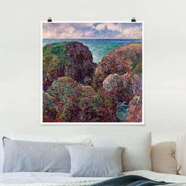 Tableaux paysage Claude Monet - Groupe de rochers à Port-Goulphar