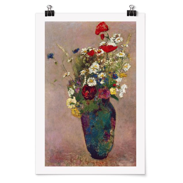 Tableaux moderne Odilon Redon - Vase à fleurs avec des coquelicots
