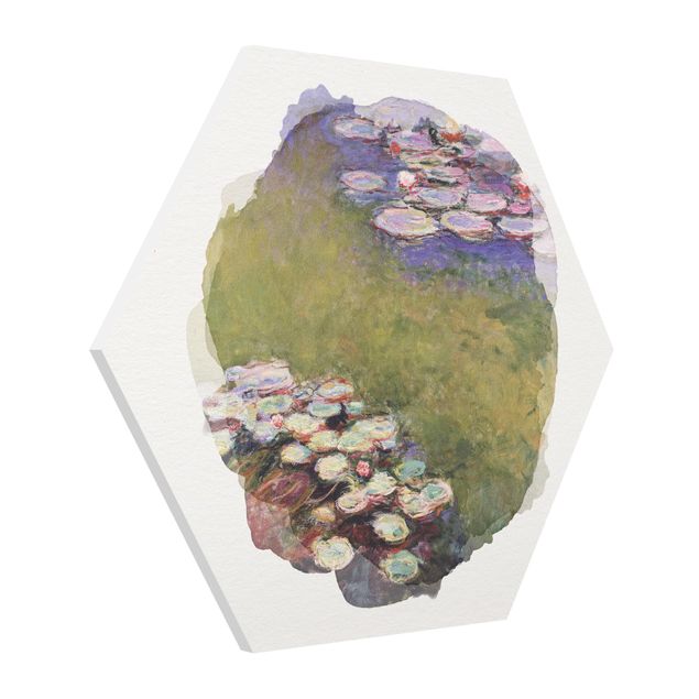 Tableaux Artistiques Aquarelles - Claude Monet - Nénuphars