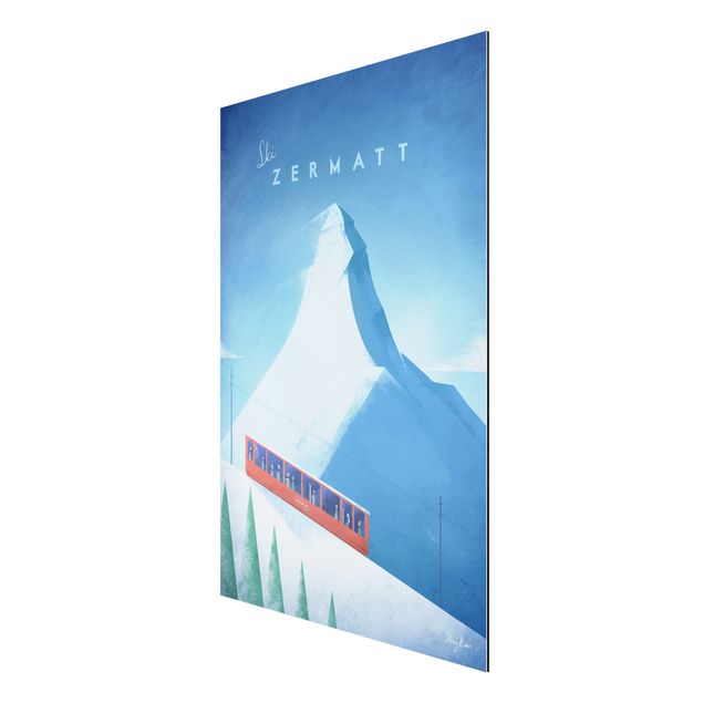 Tableaux montagnes Poster de voyage - Zermatt