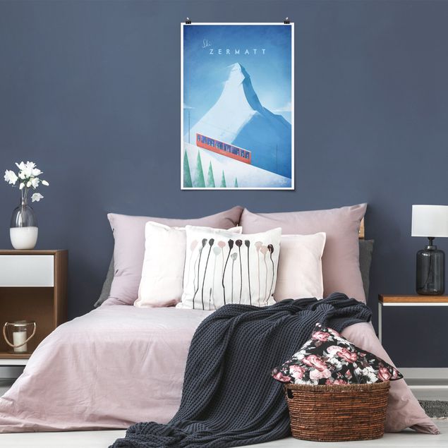Tableau paysage Poster de voyage - Zermatt
