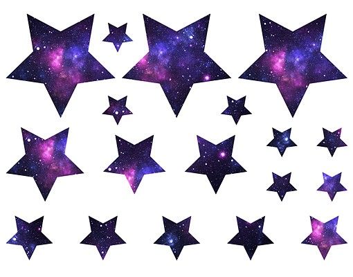 Sticker mural - No.542 Stars Galaxie 18s Set
