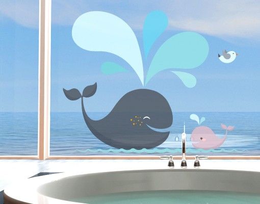Déco chambre bébé Joyeuses baleines