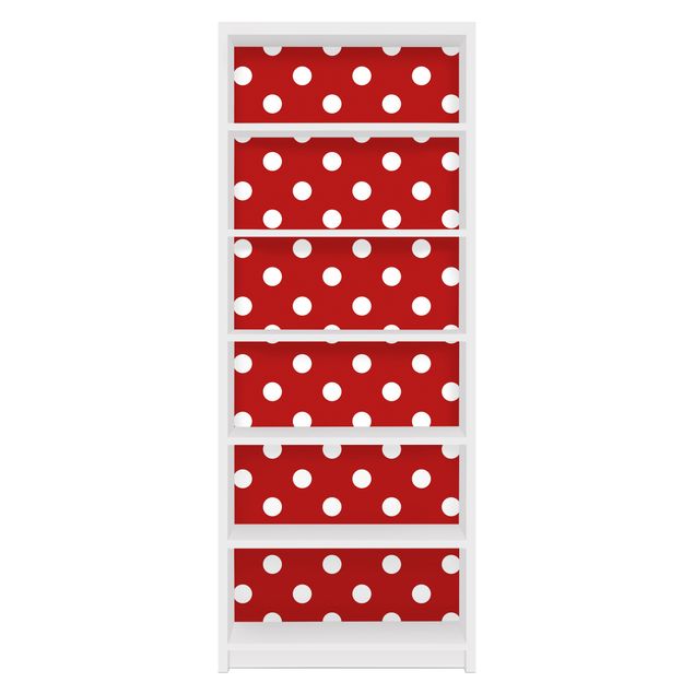 Film Autocollant rouge No.DS92 Dot Design Girly Rouge