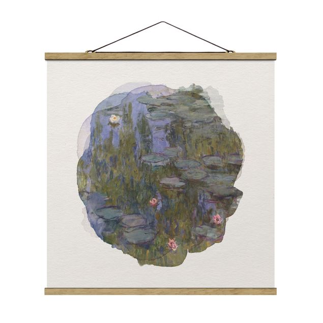 Tableau artistique Aquarelles - Claude Monet - Nénuphars (Nympheas)