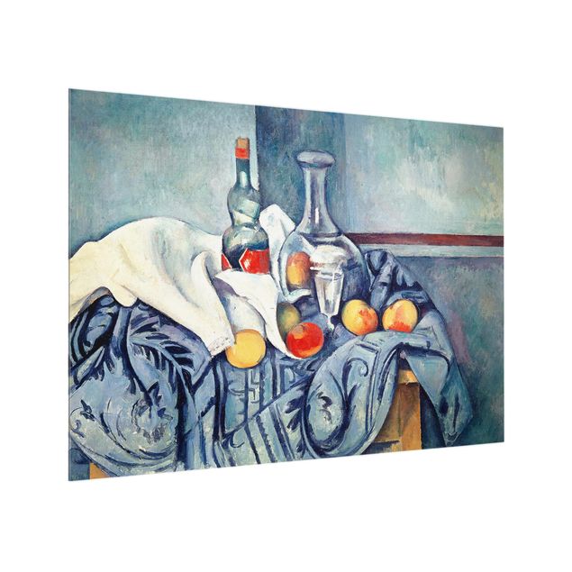 Courant artistique Postimpressionnisme Paul Cézanne - Nature morte avec des pêches et des bouteilles