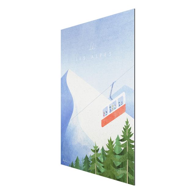 Tableau moderne Campagne touristique - Les Alpes