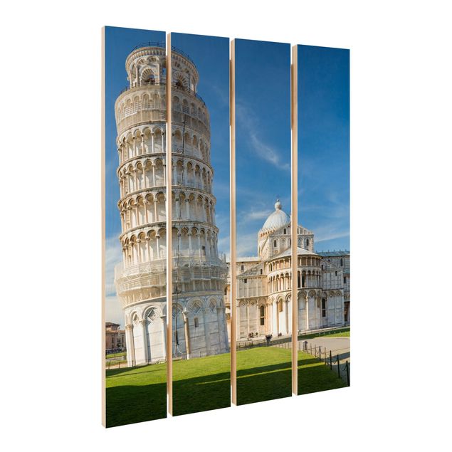Impression sur bois - The Leaning Tower of Pisa