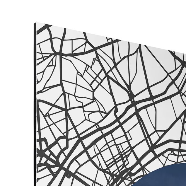 Tableau citations Map Collage Paris