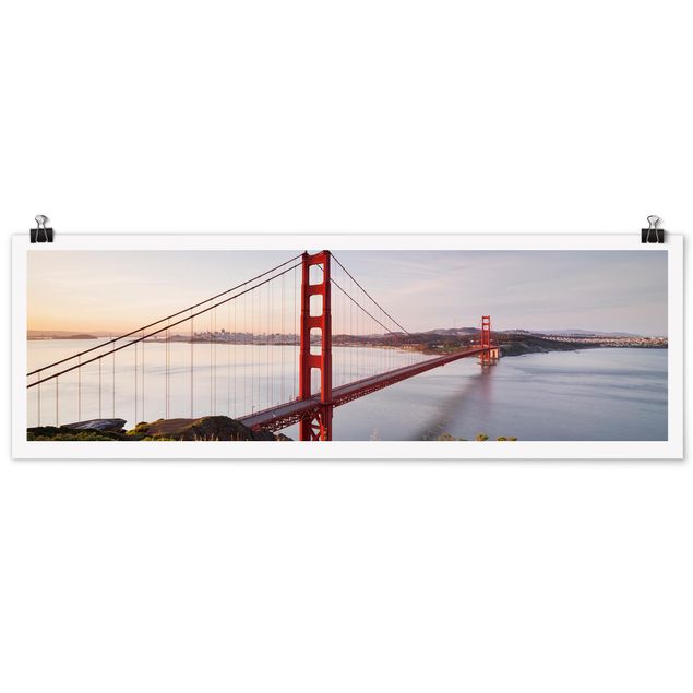 Tableau bleu Golden Gate Bridge à San Francisco
