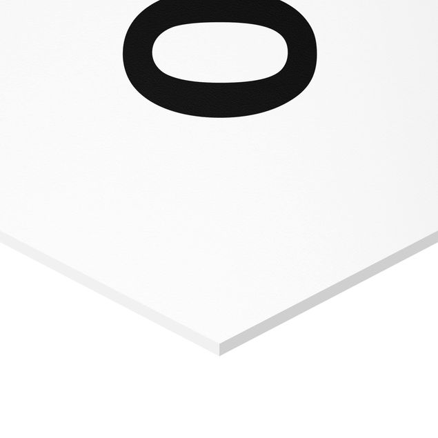 Hexagone en forex - Letter O White