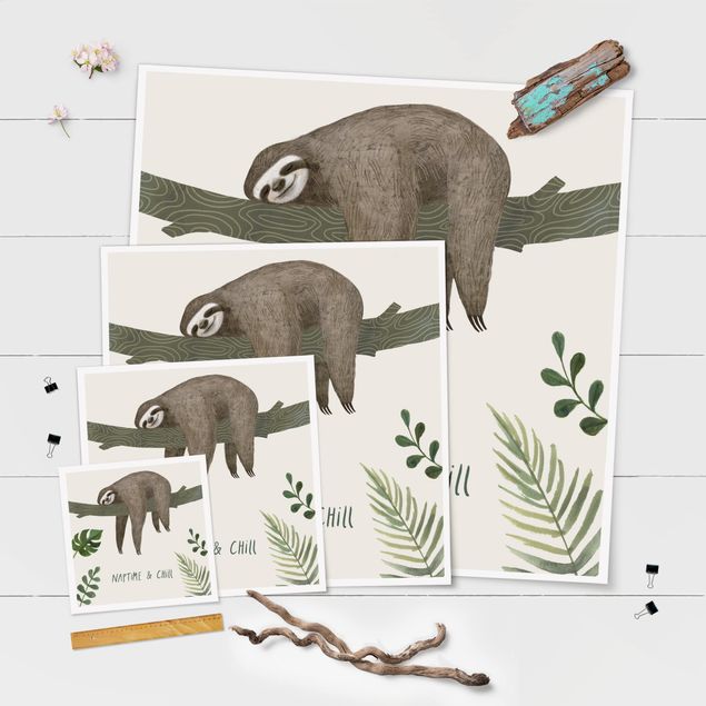 Poster - Sloth Sayings - Chill
