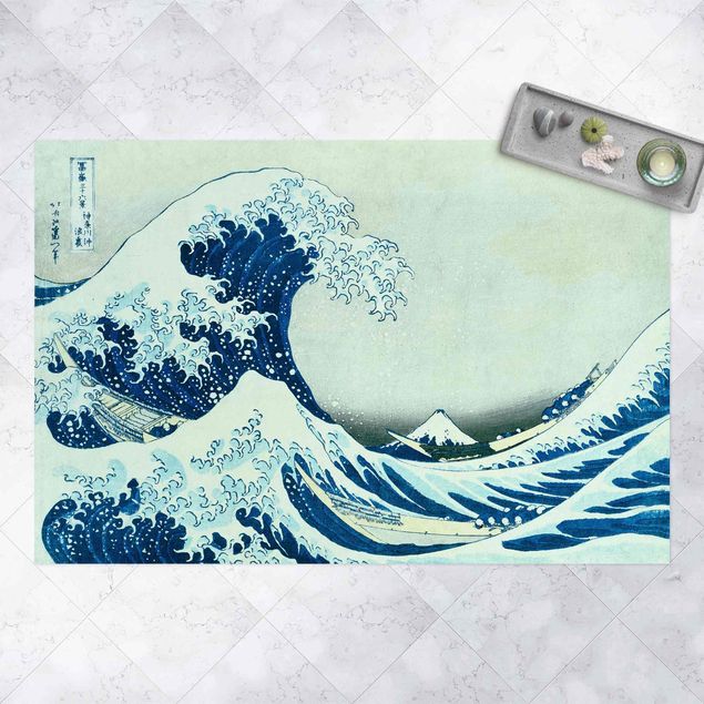tapis extérieur jardin Katsushika Hokusai - La grande vague à Kanagawa
