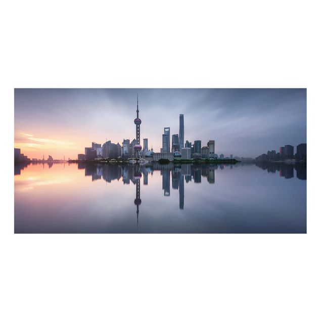Fond de hotte - Shanghai Skyline Morning Mood