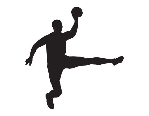 Stickers muraux handball No.UL911 Handball Jump Shot (tir en suspension)