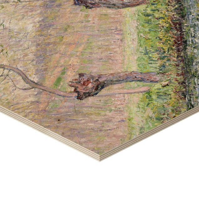 Impression sur bois Claude Monet - Saule au printemps