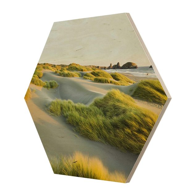 Tableaux muraux Dunes et herbes à la mer