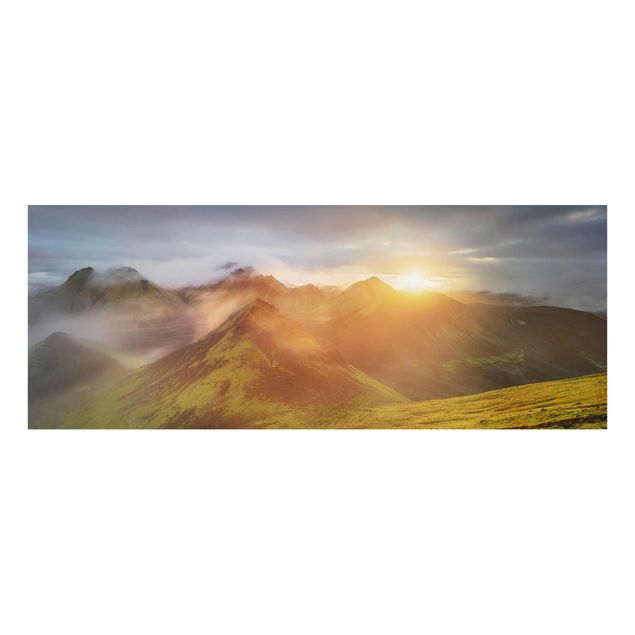 Tableau montagne Storkonufell au lever du soleil