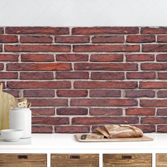 Décorations cuisine Brick Wall Red