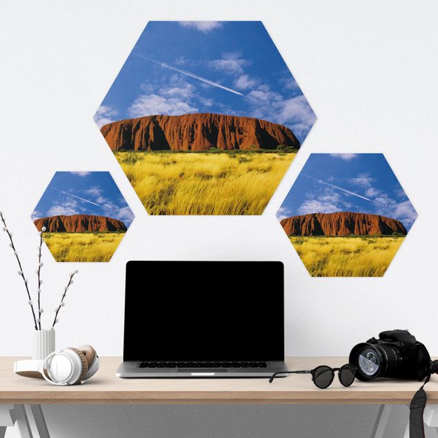Hexagone en alu Dibond - Uluru