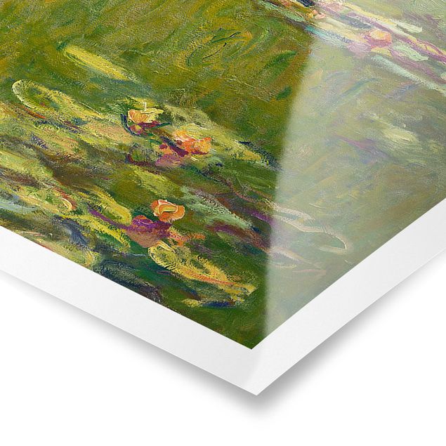Poster fleurs Claude Monet - Nénuphars verts
