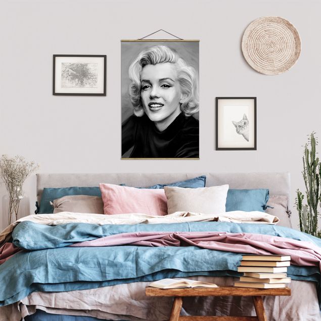 Tableau style vintage Marilyn en privé