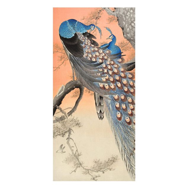 Tableaux animaux Illustration vintage Paon Asiatique I