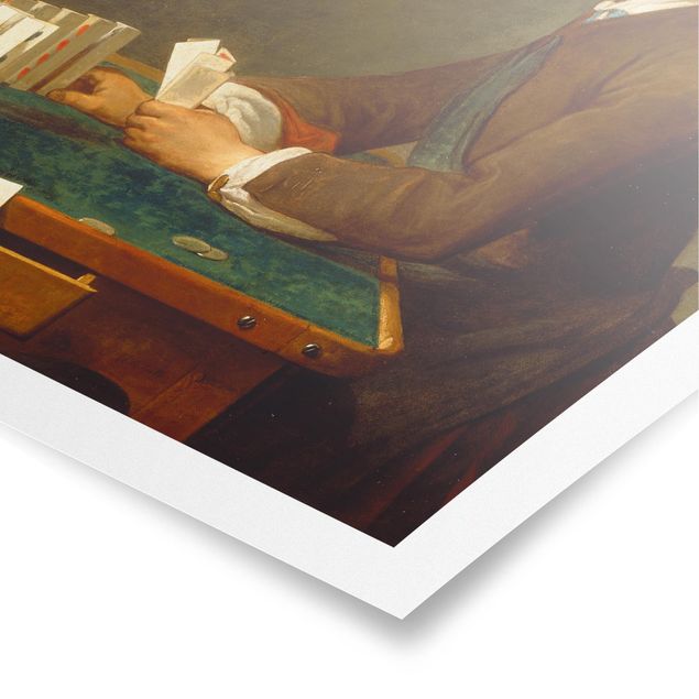 Tableaux reproductions Jean-Baptiste Siméon Chardin - Jeune fille (jeune garçon ?) construisant un château de cartes
