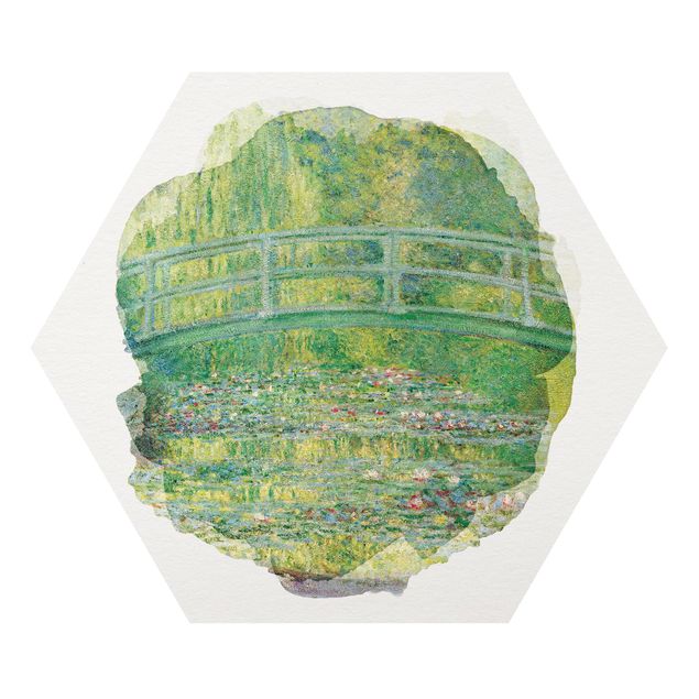 Tableaux modernes Aquarelles - Claude Monet - Pont Japonais