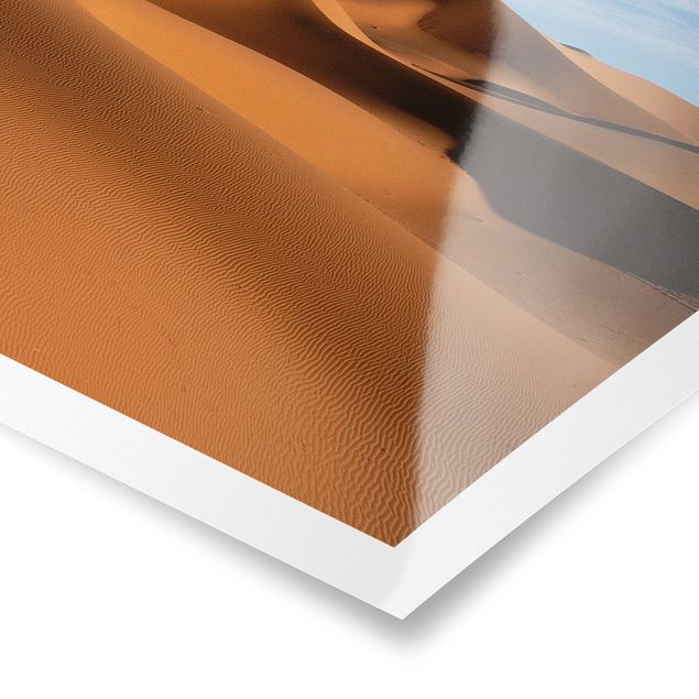 Tableau avec couleur orange Dunes du désert