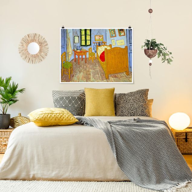Tableau impressionniste Vincent Van Gogh - Chambre à coucher à Arles