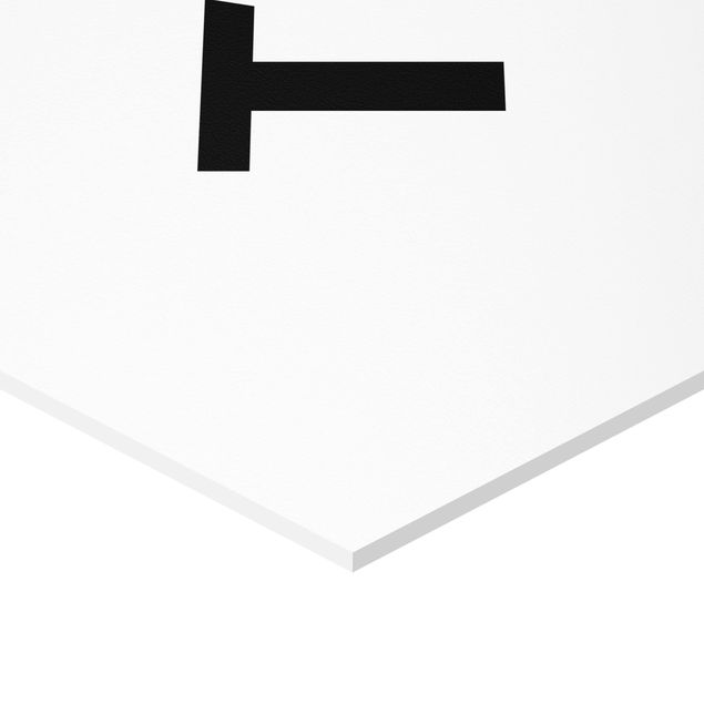 Hexagone en forex - Letter White T