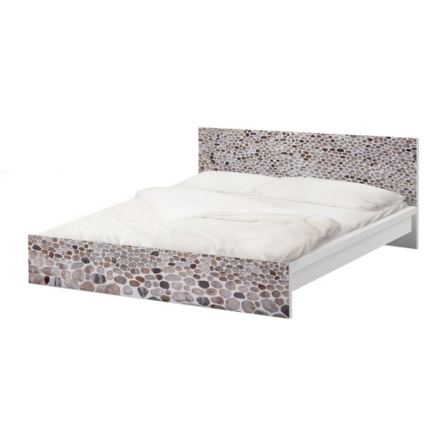 Papier adhésif pour meuble IKEA - Malm lit 140x200cm - Andalusian Stone Wall