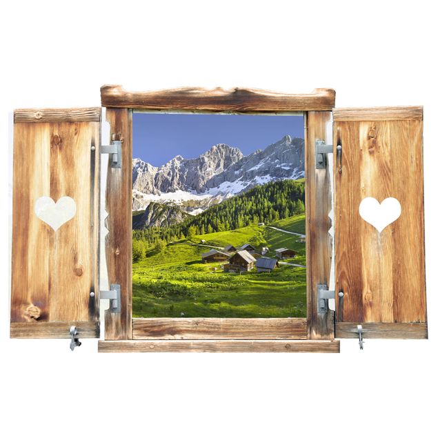 Tableaux de Rainer Mirau Fenêtre au cœur de Styria prairie alpine