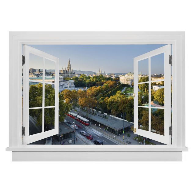 Déco murale cuisine Fenêtre ouverte vue sur Vienna
