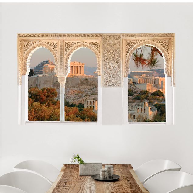 Décorations cuisine Fenêtre décorée Acropolis