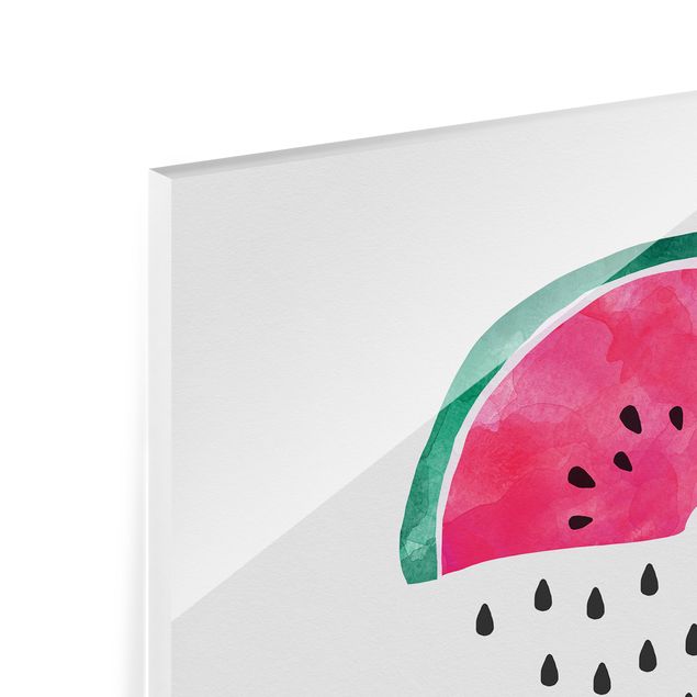 Fonds de hotte - Watermelon Rain - Carré 1:1