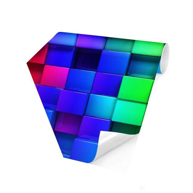 Papiers peints modernes Cubes 3D