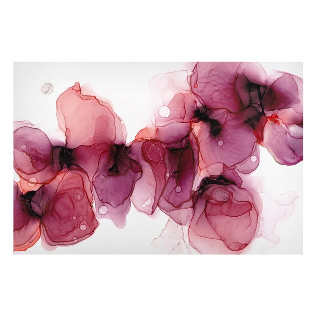 Tableaux modernes Fleurs sauvages en violet et or