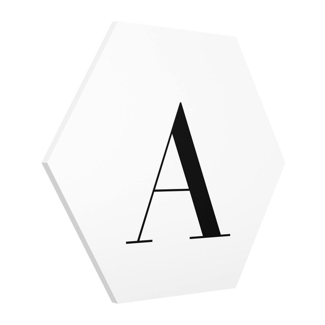 Tableaux lettres Lettre Serif Blanc A