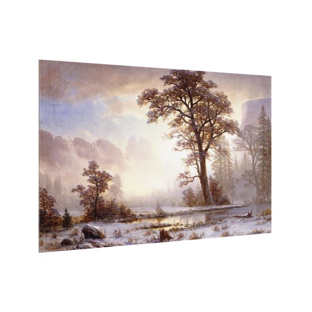 Décoration artistique Albert Bierstadt - Vallée du Yosemite, chute de neige
