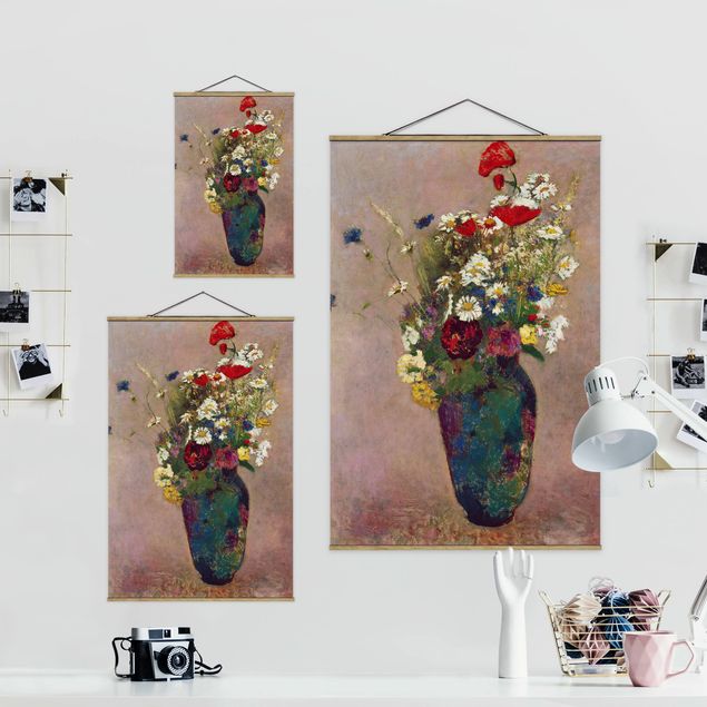 Tableaux florals Odilon Redon - Vase à fleurs avec des coquelicots