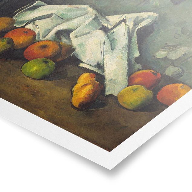 Tableaux modernes Paul Cézanne - Nature morte avec bidon de lait et pommes